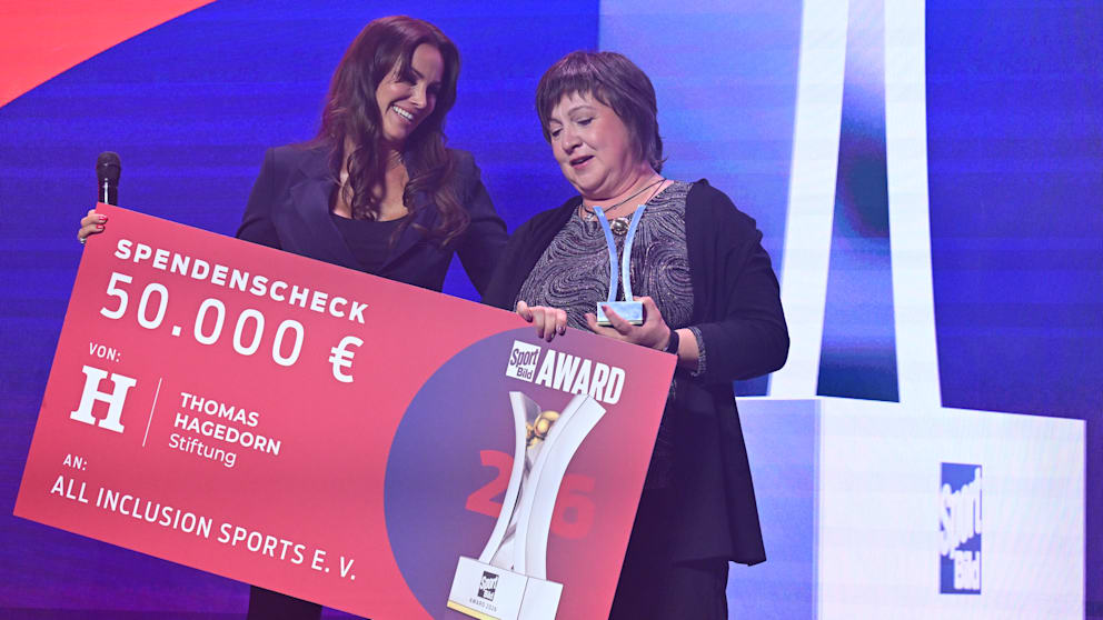Emotionaler Moment bei SPORT BILD-Award