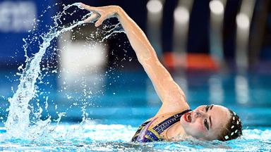 Klara Bleyer gewinnt Silber in der Freien Kür bei der Schwimm-EM