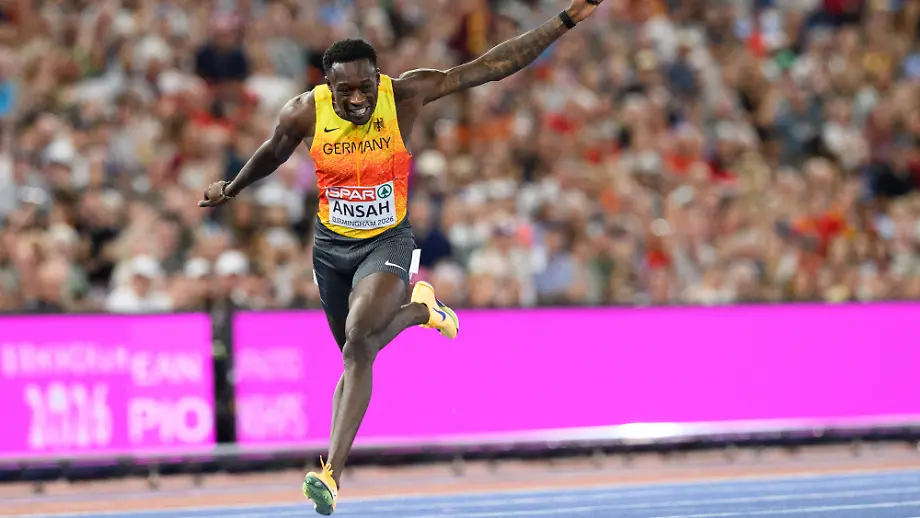 Ansah gewinnt Bronze beim 100-Meter-Sprint