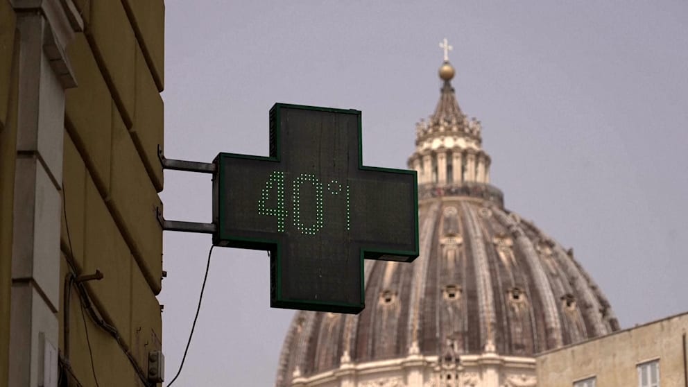 Hitzewelle in Rom: Temperaturen steigen auf 40 Grad