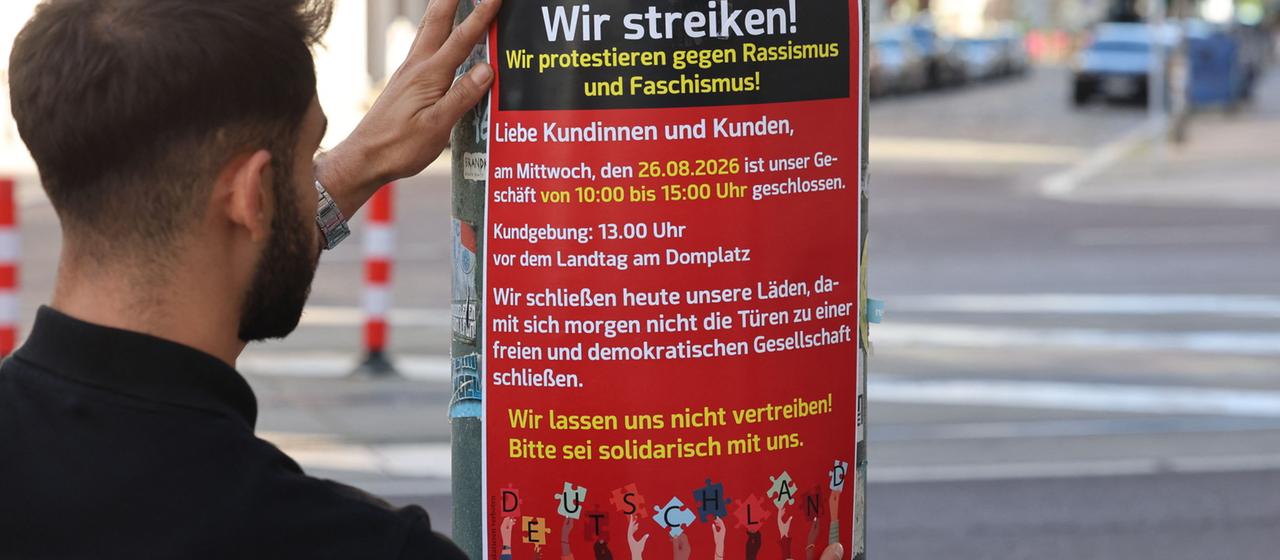 Sachsen-Anhalt vor der Landtagswahl: Protest gegen Rassismus durch Migranten-Betriebsschließungen