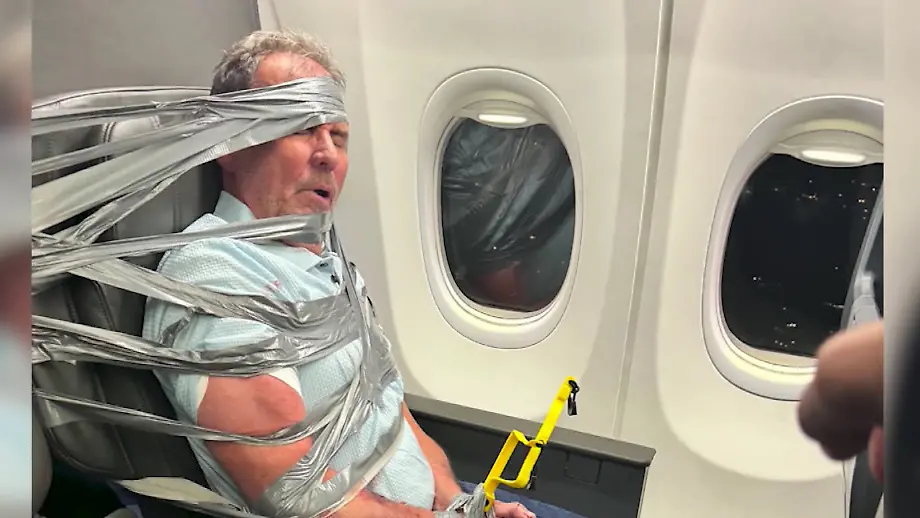 Passagier auf Flug von Dallas nach Newark gefesselt