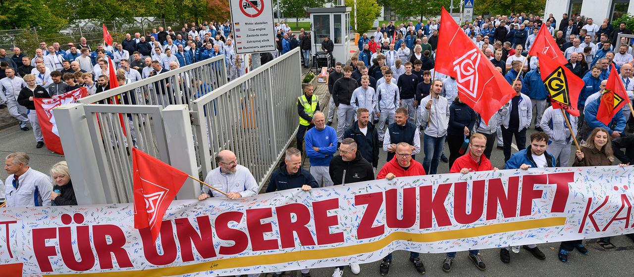 Krise in der Autoindustrie: Aktionstag der IG Metall