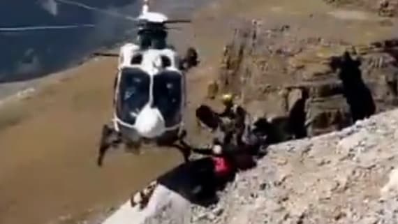 Rentner bei Bergschlucht-Unfall gerettet