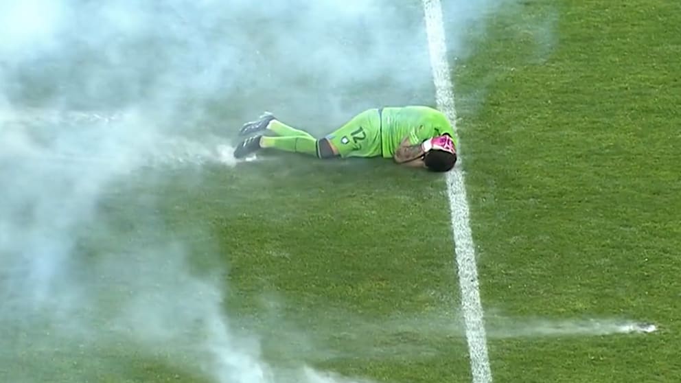 Heftige Pyro-Explosion in Chile: Spieler verletzt