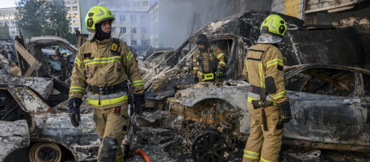 Opfer bei russischen Angriffen in der Ukraine