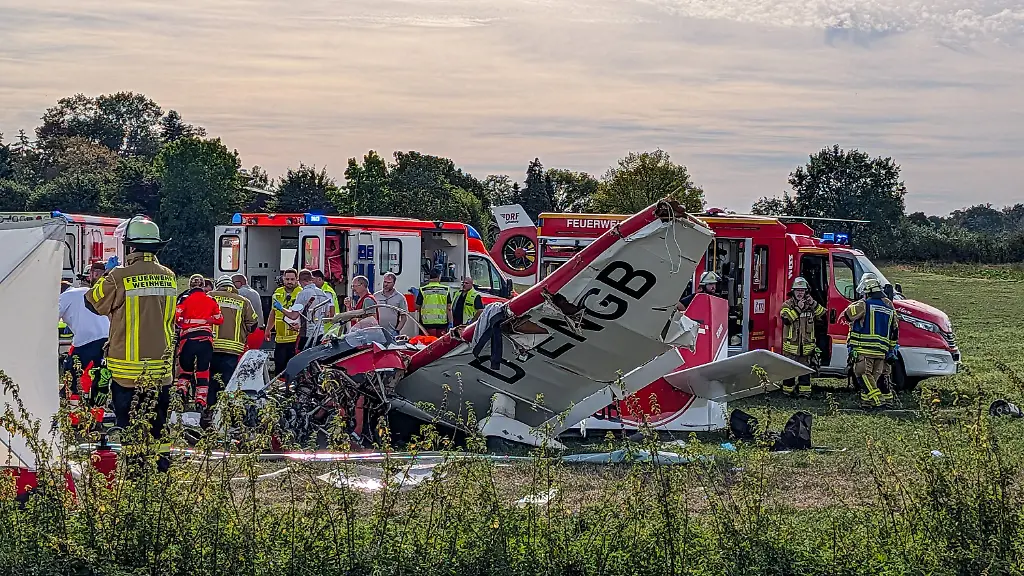 Flugzeugabsturz bei Luftsportveranstaltung in Hessen