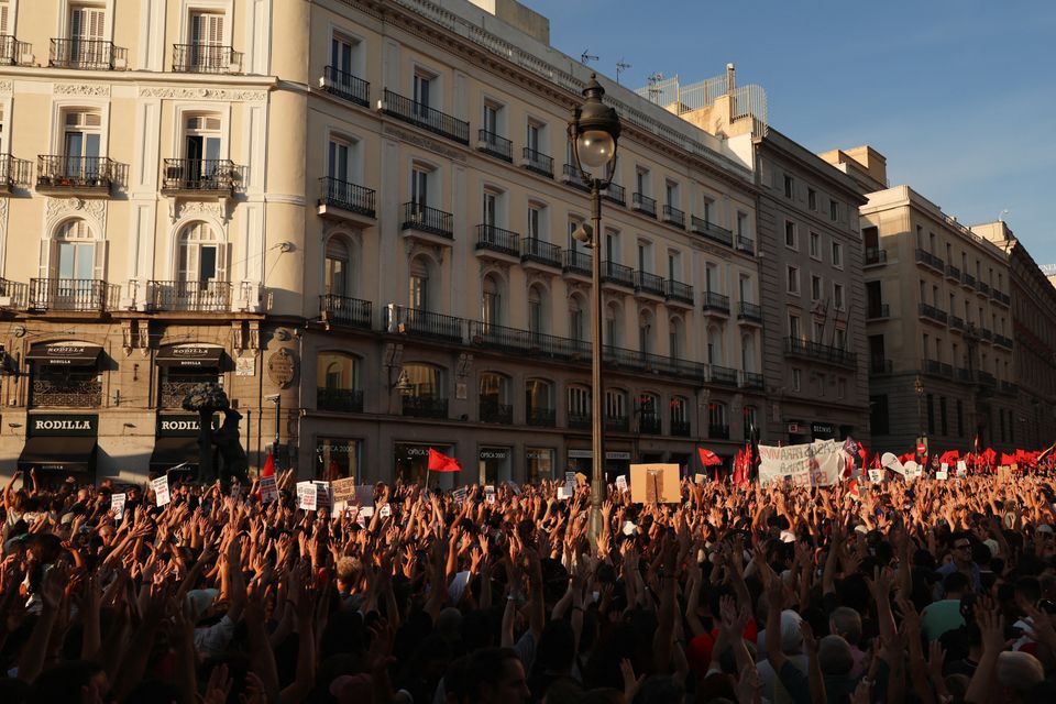 Proteste in Madrid gegen Wohnungskrise