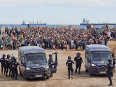Proteste gegen die spanische Migrationspolitik in Ceuta