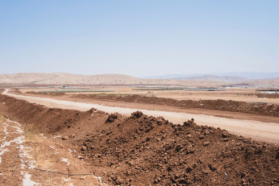 Israelische Barriere im Jordantal