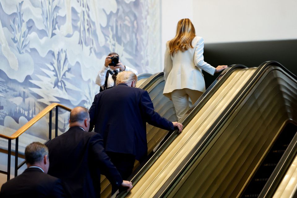 Trumps Auftritt bei der Uno: Das Rolltreppen-Debakel