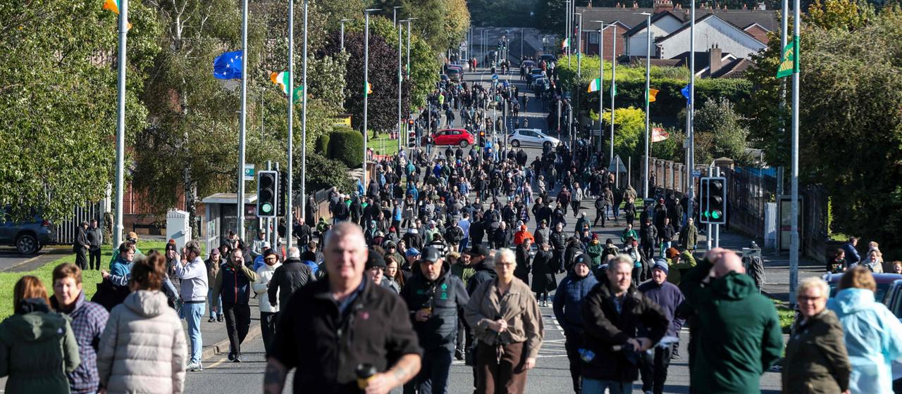 Proteste in Portadown gegen Oranier-Marsch