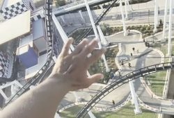 Achterbahn bleibt in Austin stecken