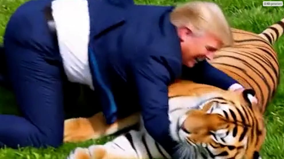 Trump und der Tiger: Video nach tödlicher Attacke
