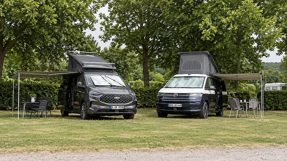 Camping-Vergleich: VW California gegen Ford Nugget