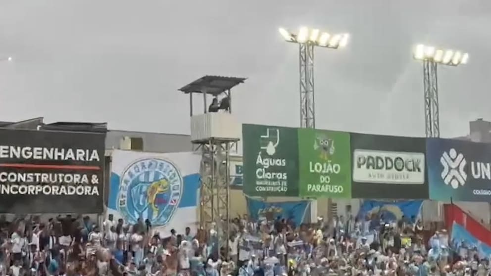 Turm vor Kollaps: Gefährdung für Kameramann bei Spiel in Brasilien