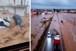 Heftige Überschwemmungen in Spanien nach Regenfällen