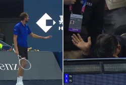 Vorfall beim Duell Medwedew gegen Djokovic