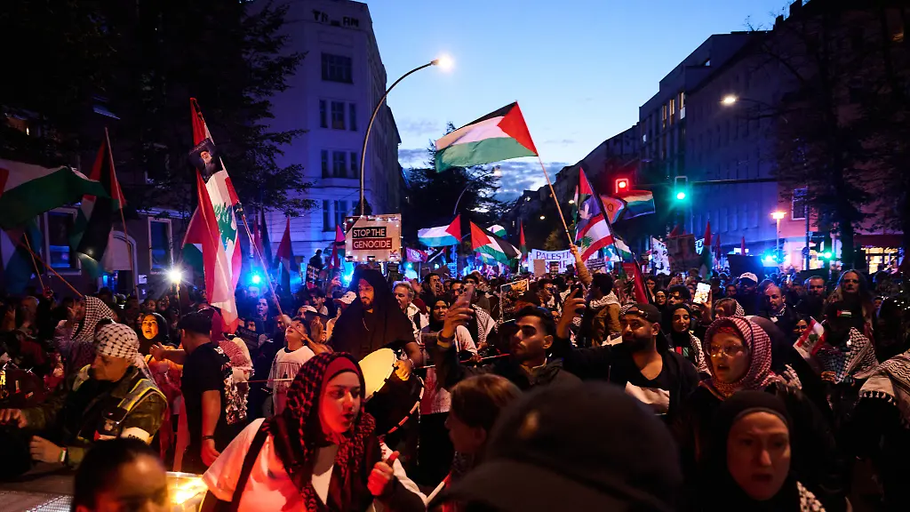 Festnahmen bei Demonstration gegen Israel in Berlin