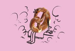 Ein Bäckermeister testet Laugenbrezeln zum Aufbacken