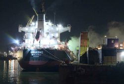 Feuer auf Frachter ARIADNE im Hamburger Hafen